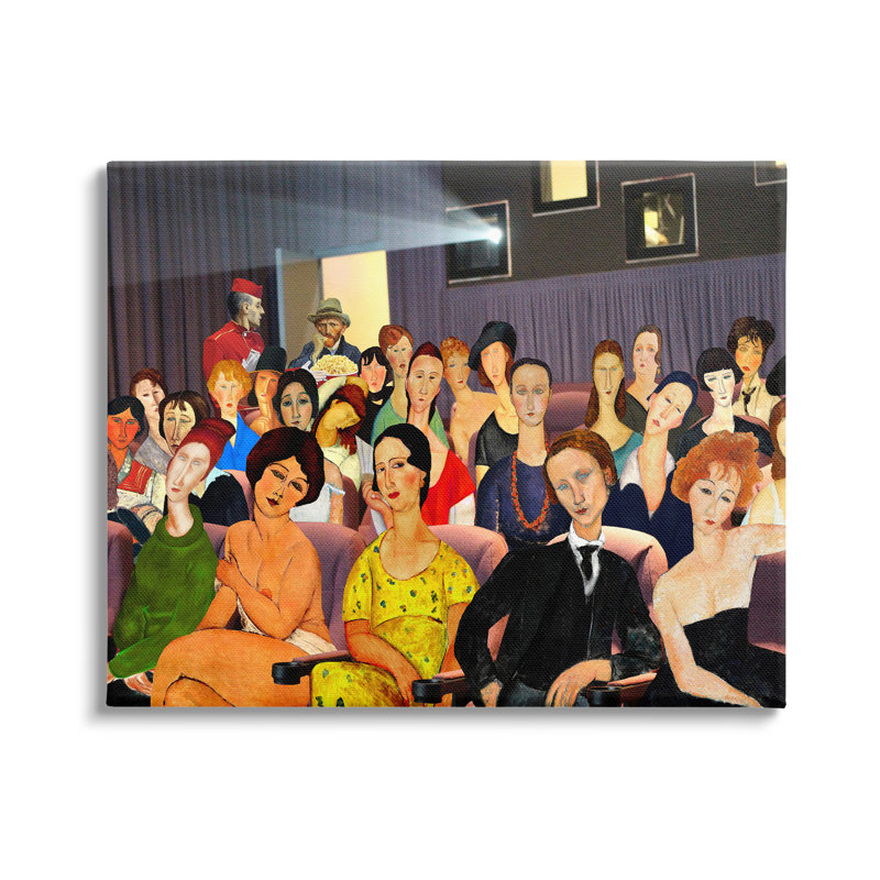 «Vintage Theatre Collage» par Barry Kite Print, H 24 po x l 30 po x P 1,5 po