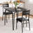 Dining Table for 2, Small Table and Chairs Set of 2, Square Dinette Set for 2, Dinner Table Set, 3 Piece Kitchen & Dining Room Sets for Small Space,(Dining Table with 2 Chairs)-310141905