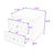 Nightstands, Traditional Narrow Nightstand with 2 Drawers-1754256904