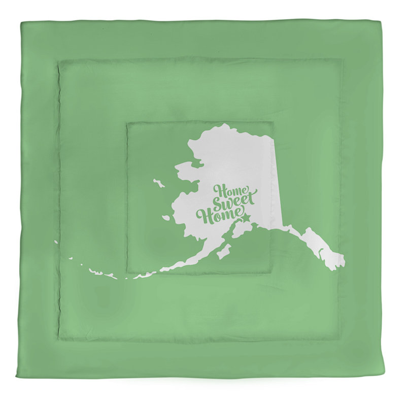Anchorage Polyester Comforter, Queen Comforter, Green