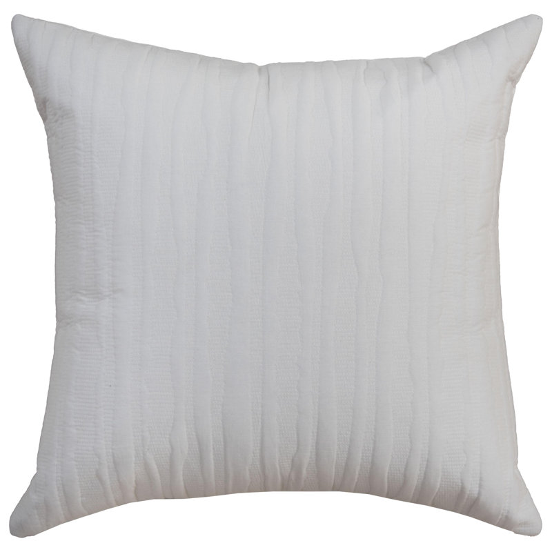 Coussin 100% coton, Blanc, Mélange de duvet