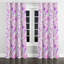 Rideaux de fenêtre Modern - Rideau à œillets rose et mauve à motif abstrait - 1 panneau-1305383016-1305383017