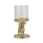 Porte-bougie 7,9 x 4 pi avec abat-jour ouragan en verre transparent