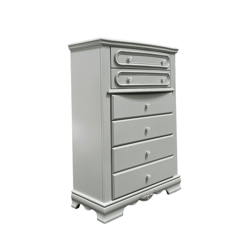 Commode 5 tiroirs Sauval , Gris