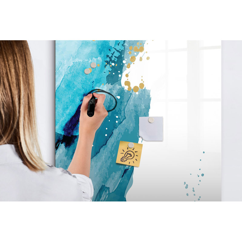 Magnetic Glass Photo Memo Board