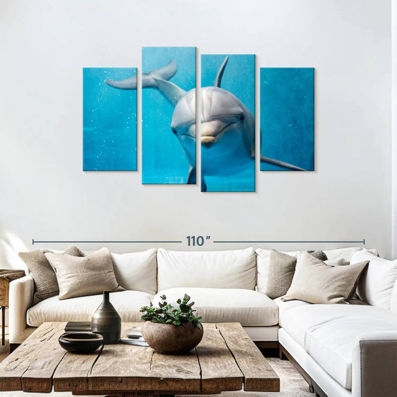 Brampt Friendly Dolphin, 48" H x 75" W