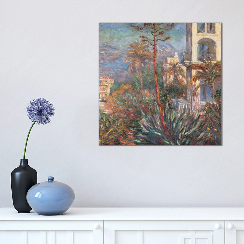 Les Villas A Bordighera by Claude Monet - Wrapped Canvas Painting, 45.72cm H x 45.72cm W x 1.91cm D