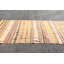 Grand tapis kilim turc fait à la main avec un motif rayé en laine biologique, idéal pour la décoration intérieure