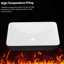 Lavabo de salle de bain semi-encastré en céramique blanc et noir 19 po x 12 po - vasque de comptoir