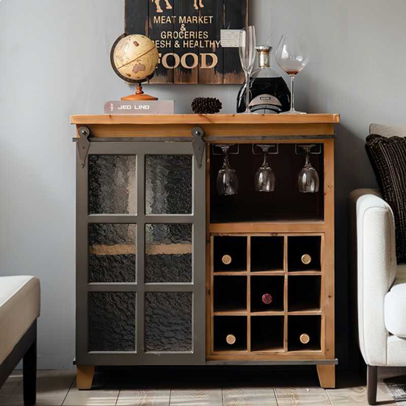Buffet et armoire à vin de style américain 31,5 po