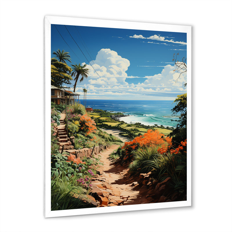 «Aliaskar Coastaltropical Tropical Paradise Pastoral II», reproduction sur toile, H 32 po x l 24 po x P 1 po
