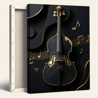 Violin Music Canvas Wall Art Set Of 1