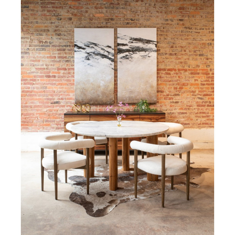 Madrid Round Marble Dining Table