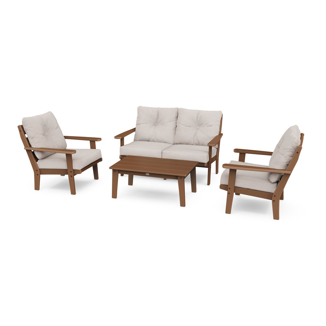 Lakeside 4-Piece Deep Seating Set POLYWOOD® Cushion 