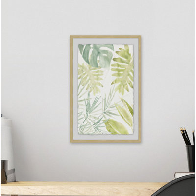 Alldredge «Island Medley II», reproduction de peinture à l'aquarelle encadrée