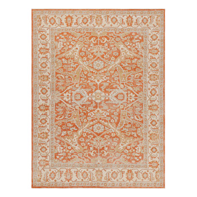 Hand Knotted Wool Geometric Area Rug