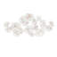 Orange Metal Floral Home Wall Decor