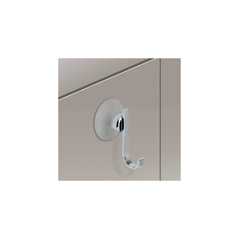 Accessoires crochets muraux simples, Chrome
