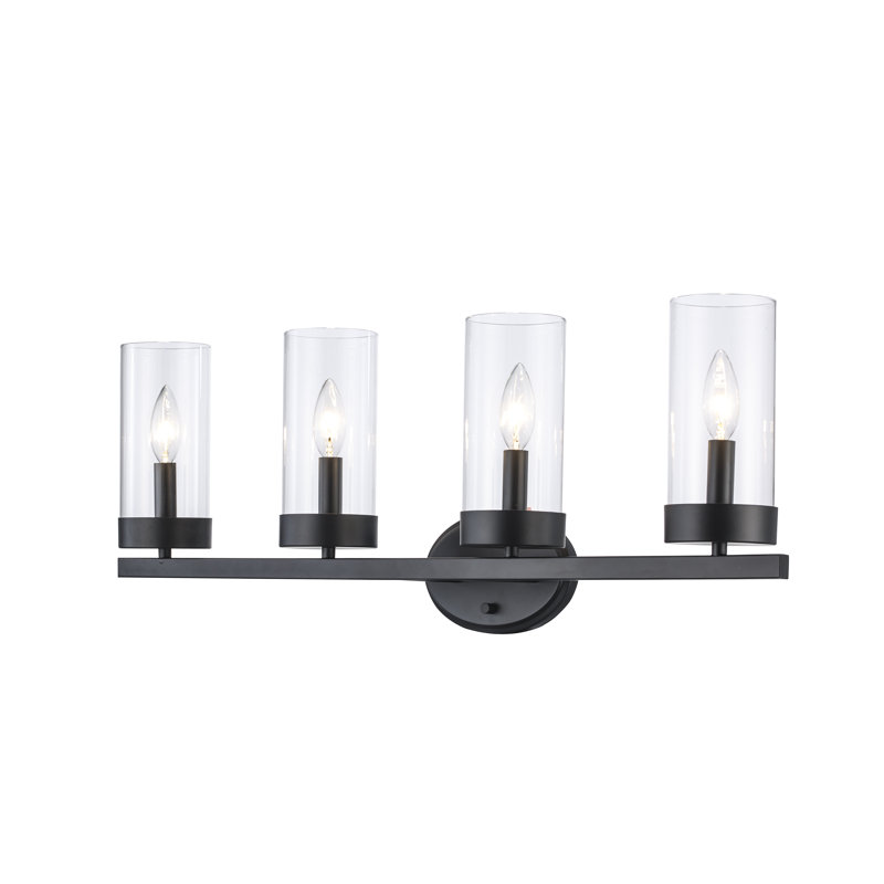 Angeline Dimmable Black Vanity Light, 4