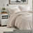 Premium Queen Bedding Sets Linen Blend Striped Modern Home Comfort