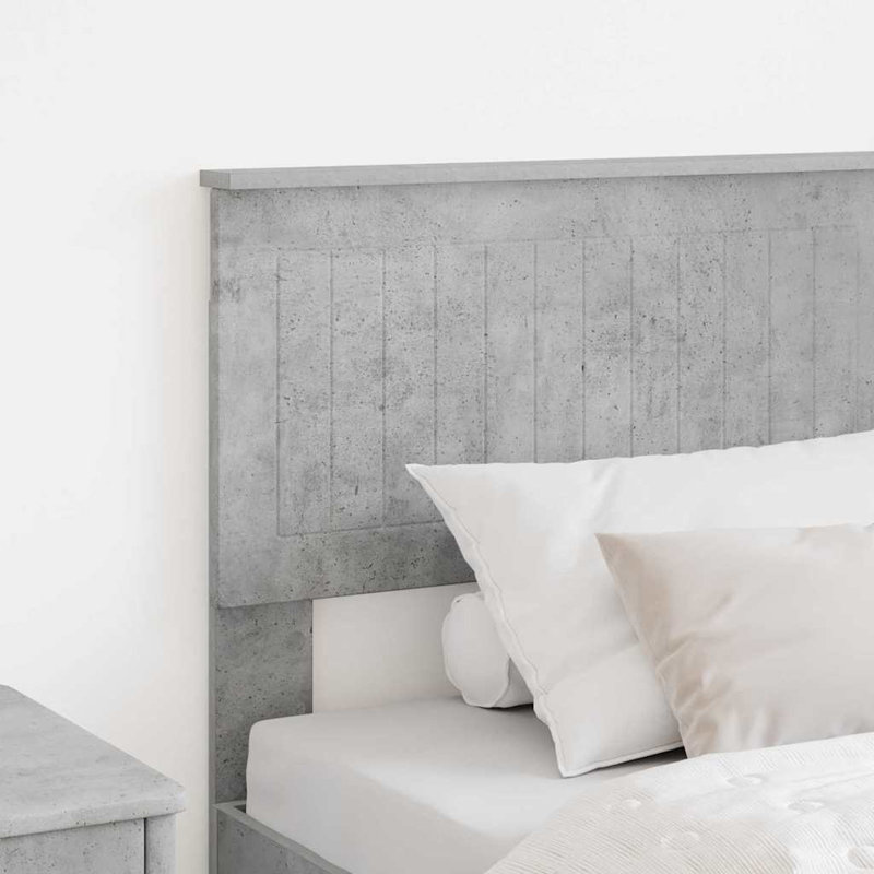 Panel Headboard, Small Single (2'6), Concrete Grey