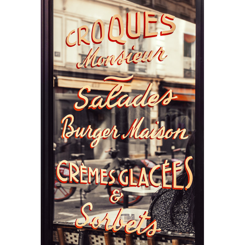 Paris Bistro, 40" H x 29" W, Black