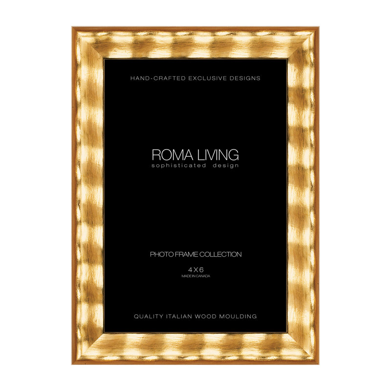 Cadre photo Regatta, 4 po x 6 po, Feuille d'or
