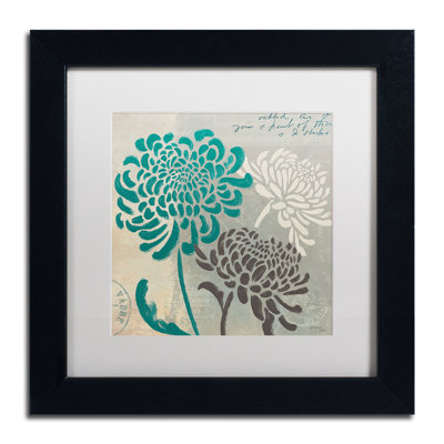 « chrysanthèmes "i », impression encadrée