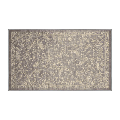 Tapis gris lavable à la machine