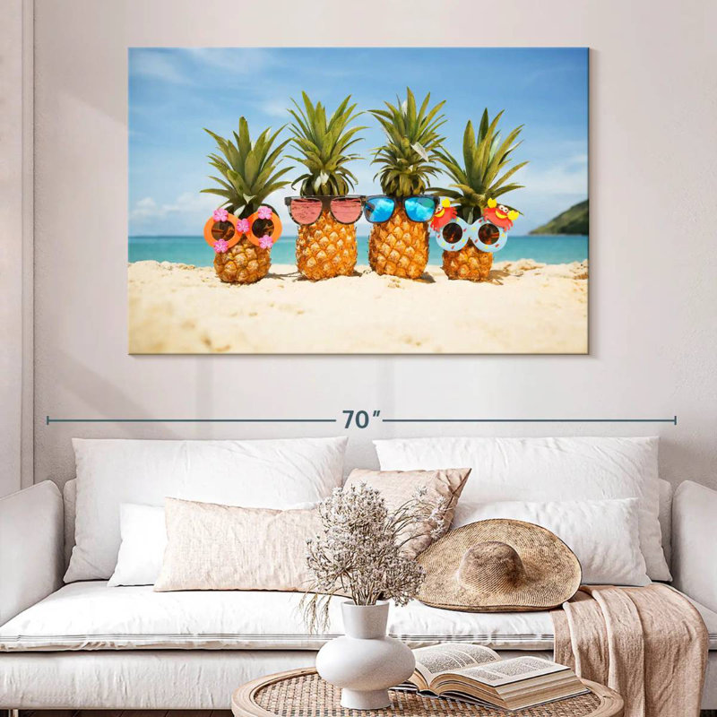 Funny Pineapple Fruit, 34" H x 51" W