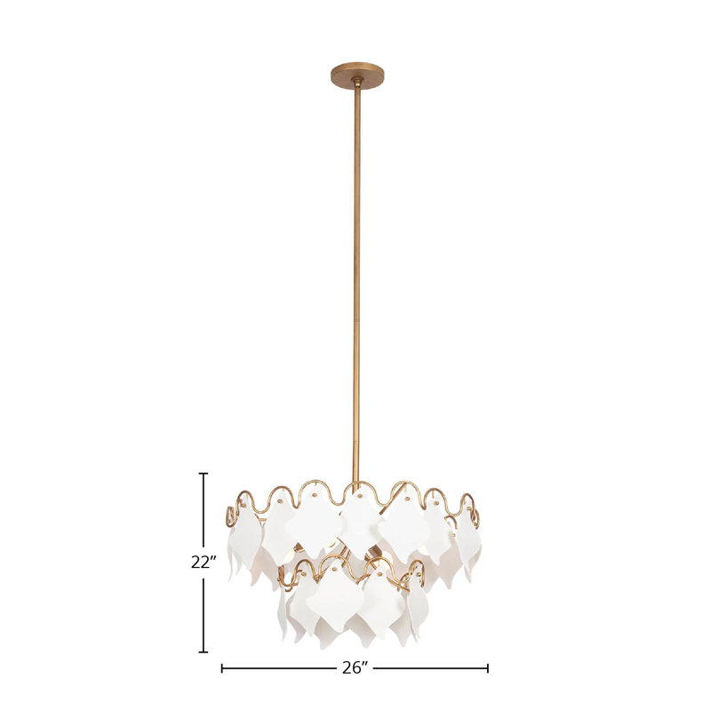 Luminaire suspendu moderne 4 LT Manta Kalco
