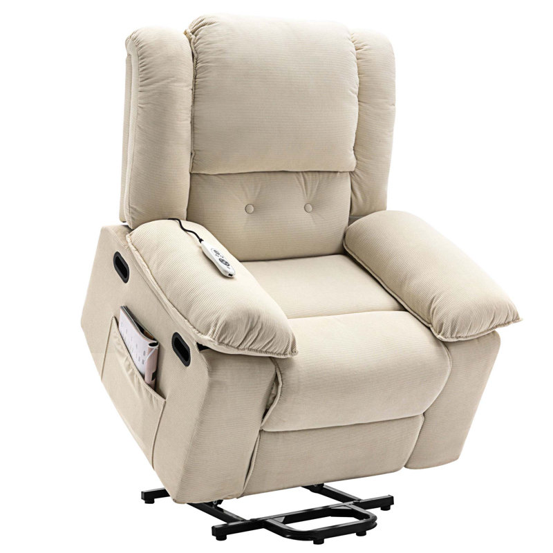 Fauteuil de massage chauffant, Lin beige