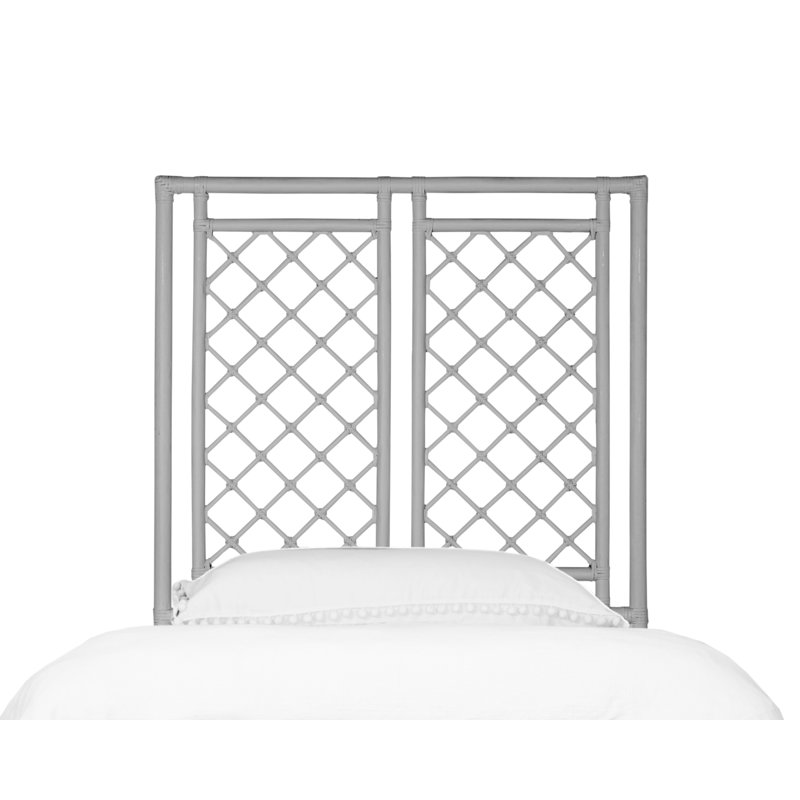 Low Profile Standard Bed, Twin, Light Gray