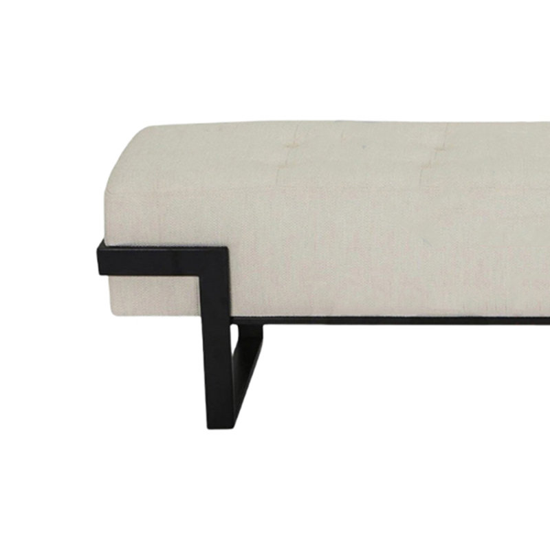 Banc de magasin de vêtements pour détente et douceur, H 16,93 po x l 70,87 po x P 15,75 po