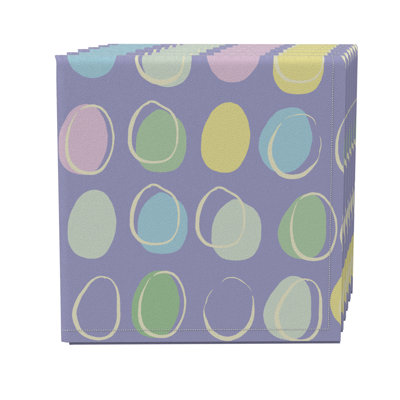 Cotton Twill Geometric Square Napkin