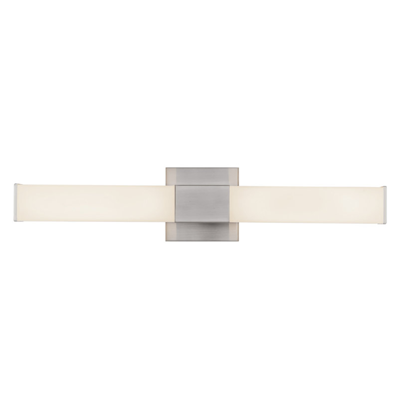 Vivi 24-in Black dimmable LED Wall Sconce, Nickel
