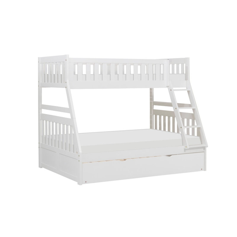 Genelda Kids Bunk Bed with Trundle, Twin over Full