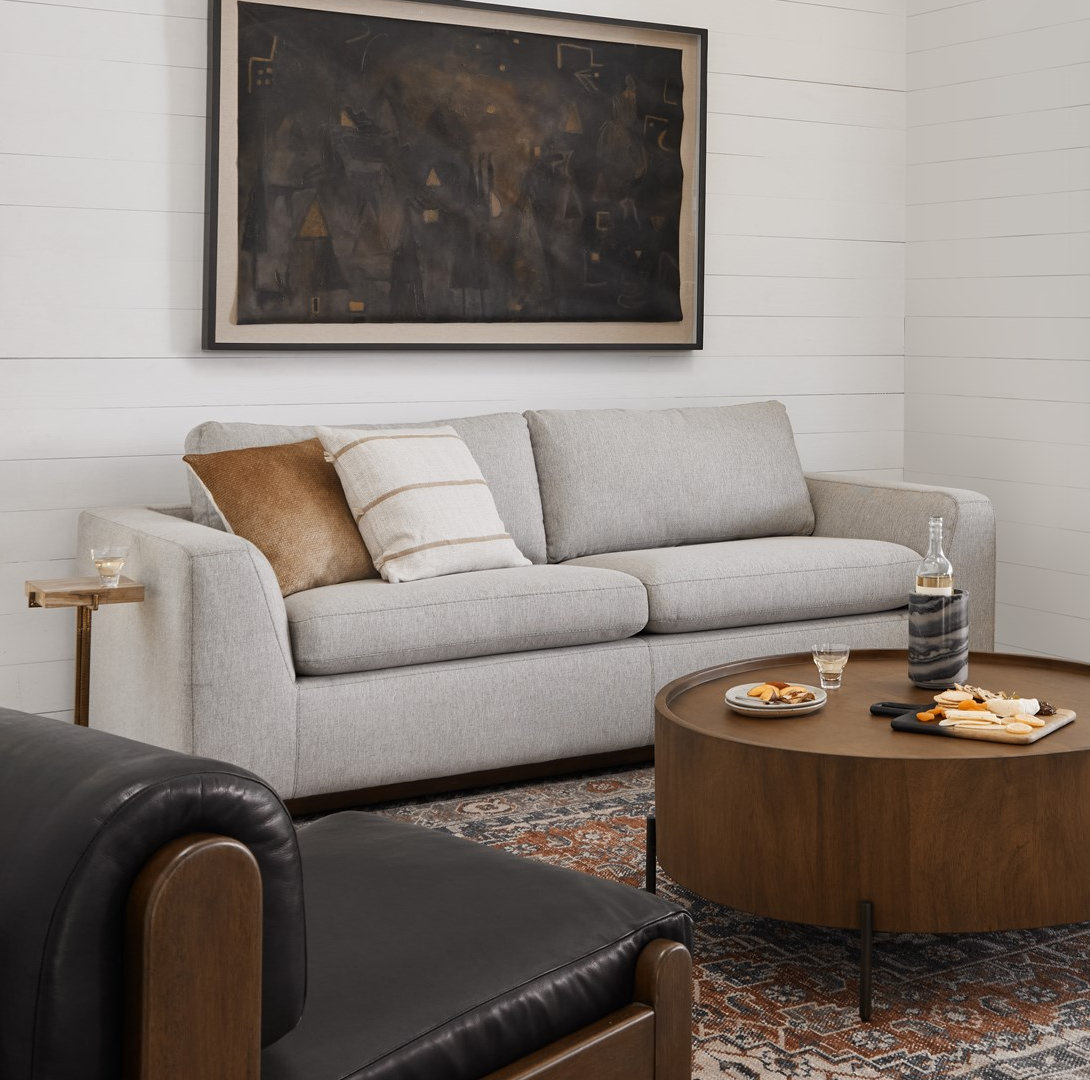 Berger 88.5'' Upholstered Sleeper Sofa, Aldred Silver