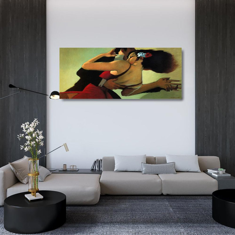 Danseurs de tango, H 20 po x l 48 po