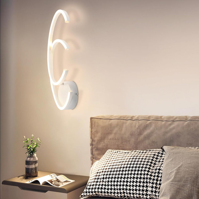 LED Semi Flush Mount, White