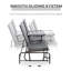 Banc oscillant avec table centrale Outsunny