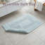 Lavish Home 2PC Bathroom Rugs - 2575 GSM Reversible Cotton Bathroom Mat Set-Machine Washable Bath Mats for Bathroom, Kitchen, Laundry Room (Seafoam)-49685507