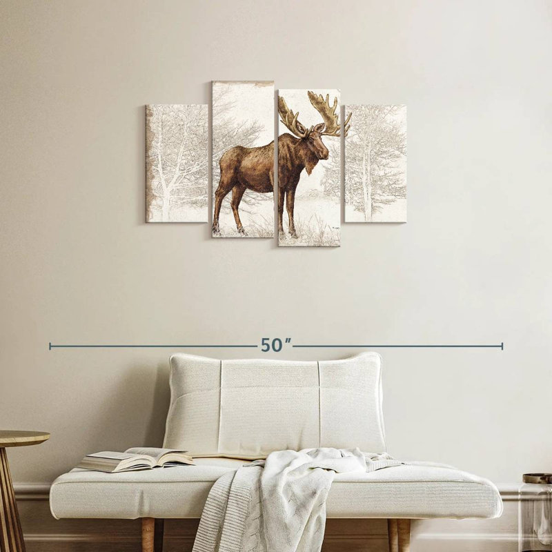 White Christmas Lodge I, 22" H x 36" W