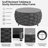 Fully Assembled Altuminum Frame PVC-coated polyester Rope  6 - Person Outdoor Seating Group With Cushions And Round 14.2'' Coffee Table with Pattern Tile Tabletop for Patio Porch Balcony Terrace Garden-320516094-320516093