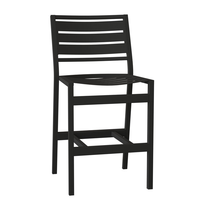 Tabouret de bar 28 po Cabana Club, Graphite, Obsidienne