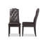 Chaise parsons capitonnée et capitonnée en blanc-1513998757