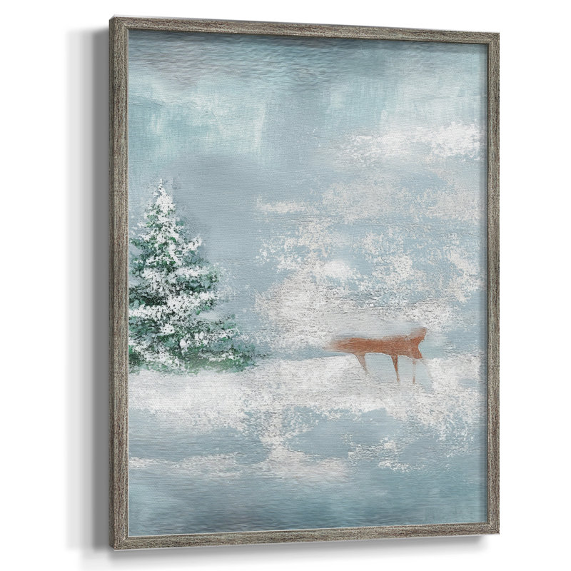 «Christmas Holiday Art CLXII», reproduction d'art encadrée - bois massif, H 21 po x l 17 po