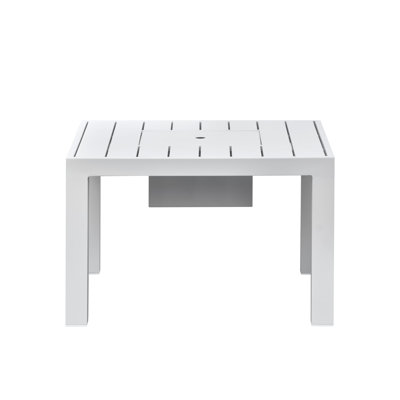 Table basse d'extérieur en aluminium avec seau à glace Peryman