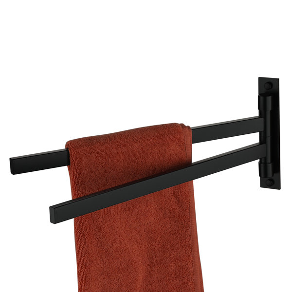 Orren Ellis Coronado Double Swivel 14 Wall Mounted Towel Bar & Reviews