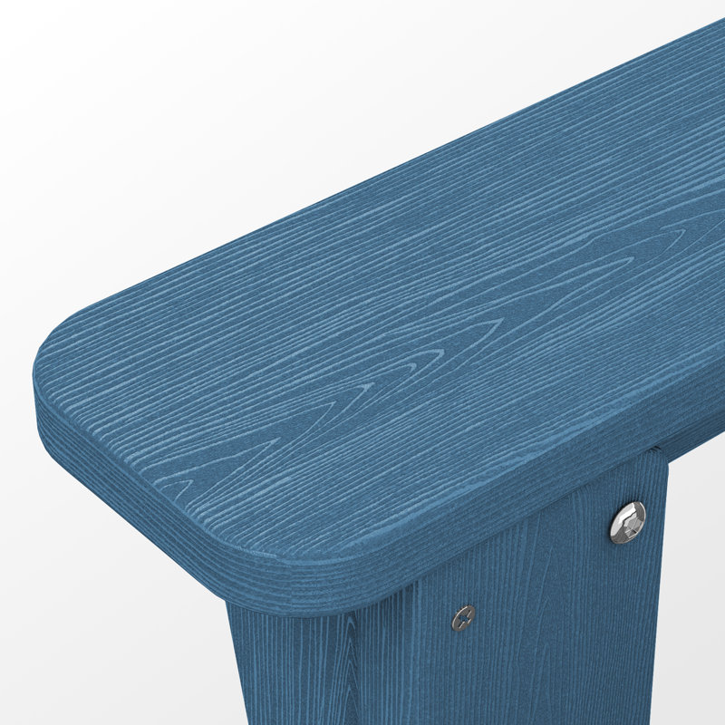 Chaise Adirondack pliante en polyéthylène haute densité Wolak, Marine